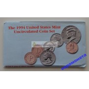 США полный набор монет 1994 год D P Кеннеди АЦ 10 монет