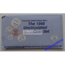 США полный набор монет 1998 год 10 монет Кеннеди Денвер (D), Филадельфия (P) АЦ