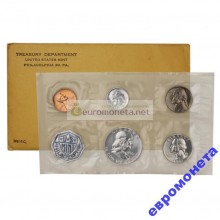 США набор 1961 год P Франклин 5 монет серебро пруф