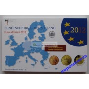 Германия годовой набор евро 2012 год A пластиковый бокс пруф