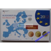 Германия годовой набор евро 2012 год D пластиковый бокс пруф