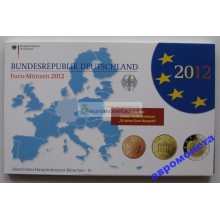 Германия годовой набор евро 2012 год D пластиковый бокс пруф