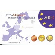 Германия годовой набор евро 2003 год J пластиковый бокс пруф