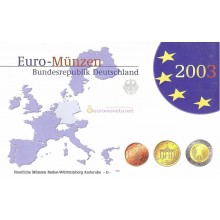 Германия годовой набор евро 2003 год G пластиковый бокс пруф