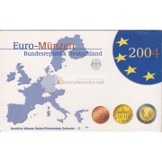 Германия годовой набор евро 2004 год G пластиковый бокс пруф