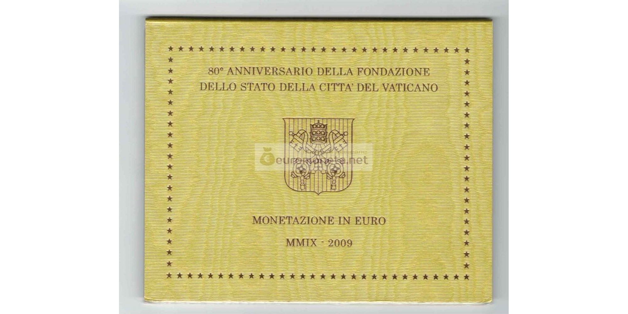 Ватикан годовой набор евро 2009 год 8 монет АЦ Бенедикт XVI