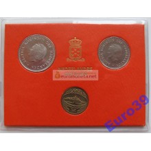 Нидерланды набор монет 1980 год 2 монеты и жетон