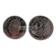 Испания 10 евро 2004 год. Расширение ЕС. Серебро