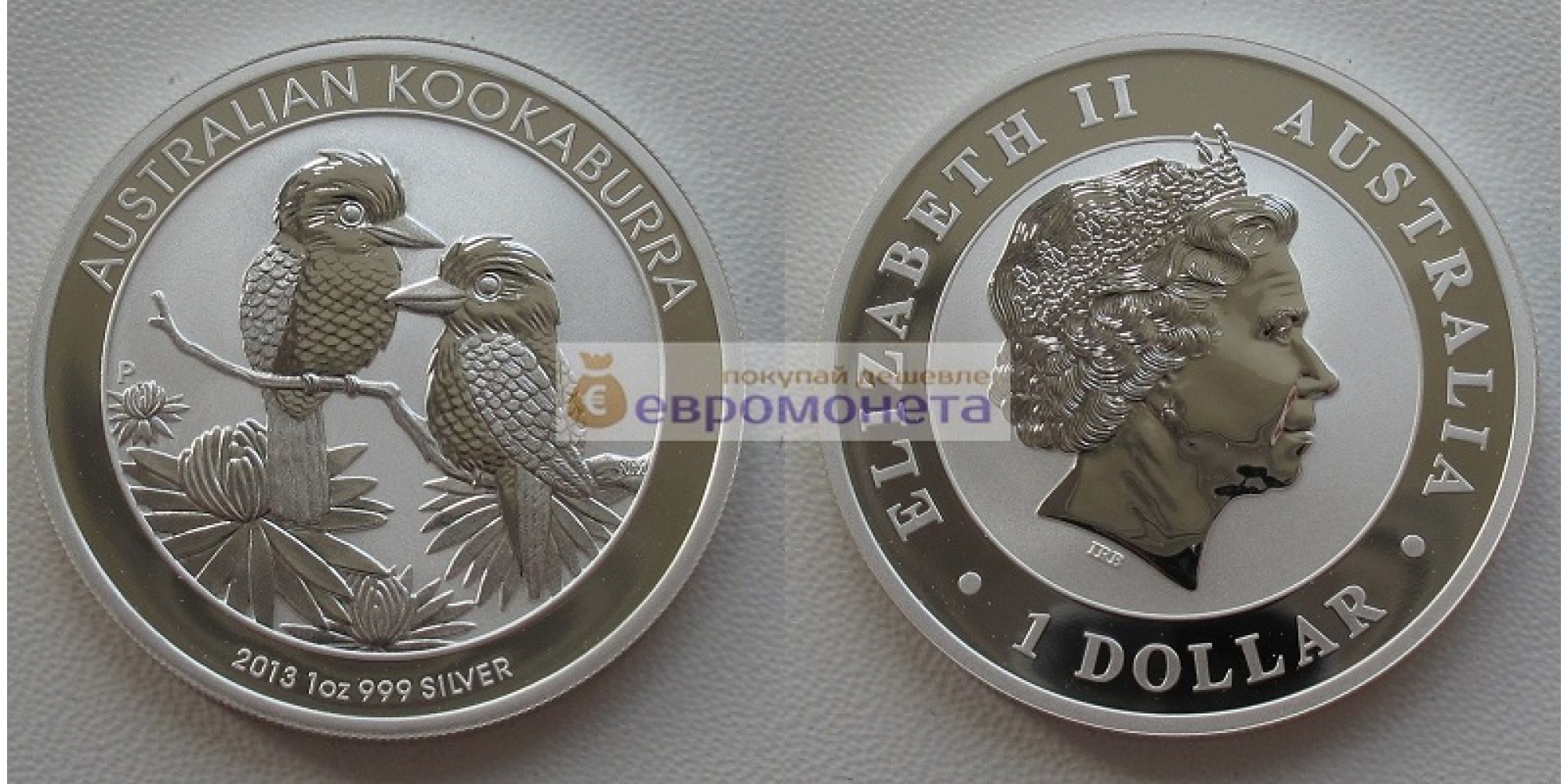 Австралия 1 доллар 2013 год Австралийская Кукабарра kookaburra. Серебро. пруф / proof