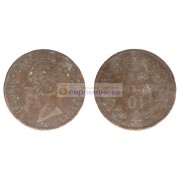 Италия 10 чентезимо 1866 год (.ОМ). Король Виктор Эммануил II