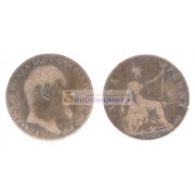 Великобритания 1 пенни 1905 год. Король Эдуард VII