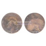 Великобритания ½ пенни 1919 год. Король Георг V