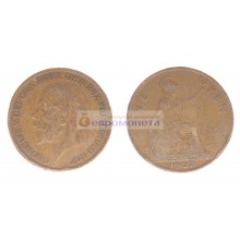 Великобритания 1 пенни 1927 год. Король Георг V