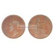 Великобритания 1 пенни 1944 год. Король Георг VI