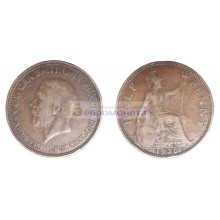 Великобритания 1/2 пенни 1930 год. Король Георг V