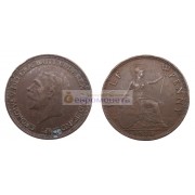 Великобритания 1/2 пенни 1930 год. Король Георг V