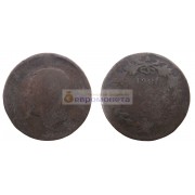 Италия 5 чентезимо 1861 год (N). Король Виктор Эммануил II