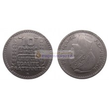 Франция Четвертая Республика 10 франков 1947 год B - Бомон-ле-Роже 