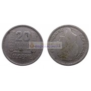 Французская колония Алжир 20 франков 1949 год