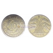 Германия (Веймарская республика) 10 рентенпфеннигов 1924 год "А" - Берлин