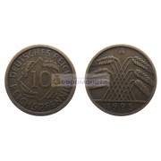 Германия (Веймарская республика) 10 рейхспфеннигов 1925 год "А" - Берлин