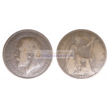 Великобритания 1 пенни 1917 год. Король Георг V