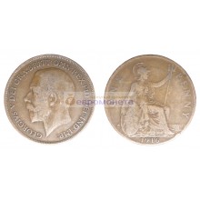 Великобритания 1 пенни 1916 год. Король Георг V