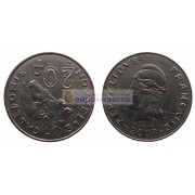 Новая Каледония 20 франков 2008 год