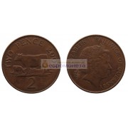 Гернси 2 пенса 2003 год. Елизавета II