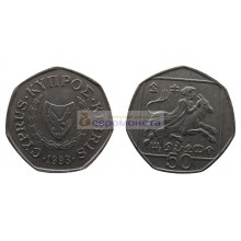 Республика Кипр 50 центов 1993 год