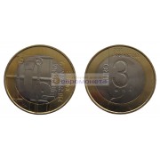 Словения 3 евро 2010 год. Любляна - Всемирная столица книги. АЦ из ролла