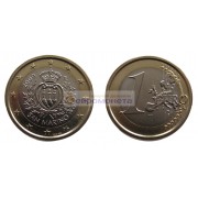 Сан-Марино 1 евро 2009 год, биметалл, АЦ из ролла
