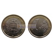 Сан-Марино 1 евро 2009 год, биметалл, АЦ из ролла
