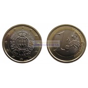 Сан-Марино 1 евро 2009 год, биметалл, АЦ из ролла