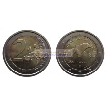 Италия 2 евро 2011 год. 150-летие объединения Италии. АЦ из ролла