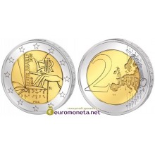 Италия 2 евро 2009 год UNC 200 лет с рождения Луи Брайля, биметалл Италия 2 евро 2009 год UNC 200 лет с рождения Луи Брайля, биметалл