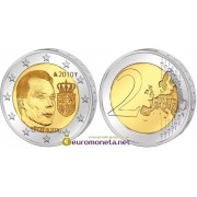 Люксембург 2 евро 2010 год Герб Великого герцога Люксембурга, биметалл АЦ из ролла