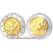 Словакия 2 евро 2011 год 20 лет формирования Вишеградской группы, биметалл АЦ из банковского ролла