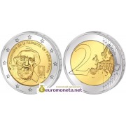 Франция 2 евро 2012 год 100 лет со дня рождения аббата Пьера, биметалл АЦ из банковского ролла