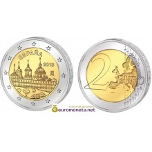 Испания 2 евро 2013 год Монастырь Эскориал, биметалл