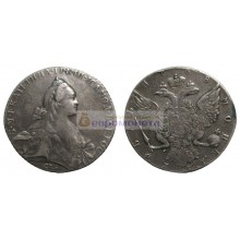 Российская империя 1 рубль 1768 год СПБ-ТI-СА Екатерина 2. Серебро