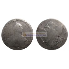 Российская империя 1 рубль 1773 год СПБ-ТИ-ЯЧ Екатерина 2. Серебро