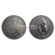 Германская империя Пруссия 3 марки 1909 год A Вильгельм II серебро