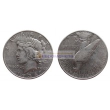 США 1 доллар 1934 год. Мирный доллар (Peace Dollar). Серебро.