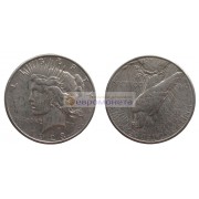США 1 доллар 1923 год. "S" - Сан-Франциско. Мирный доллар (Peace Dollar). Серебро.