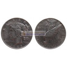 США 1 доллар 1923 год. "D" - Денвер. Мирный доллар (Peace Dollar). Серебро.