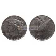 США 1 доллар 1935 год. "S" - Сан-Франциско. Мирный доллар (Peace Dollar). Серебро.