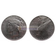 США 1 доллар 1935 год. "S" - Сан-Франциско. Мирный доллар (Peace Dollar). Серебро.