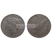 США 1 доллар 1926 год. "S" - Сан-Франциско. Мирный доллар (Peace Dollar). Серебро.