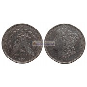 США 1 доллар 1921 год "D" - Денвер. Доллар Моргана. Серебро.